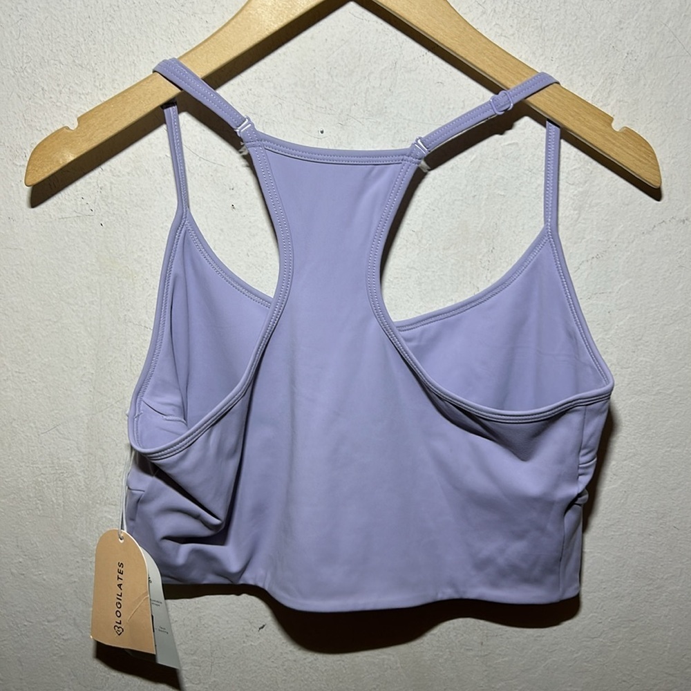 Blogilates Corset Crop Bralette Evening Gaze (light lavender) Size XS NWT - Picture 6 of 8